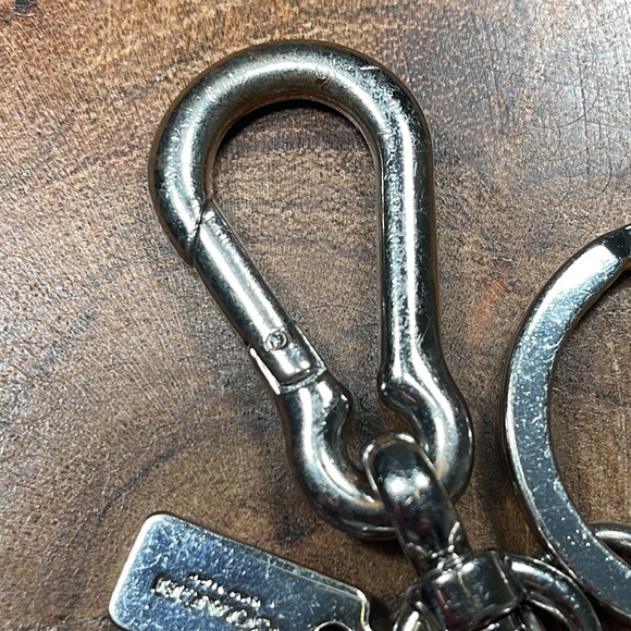 COACH Frisky Devil Emoji Leather Bag Charm Keychain - Picture 3 of 6